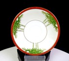 Cpo Japan Porcelain Bamboo Tree 1 5 8  Demitasse Cup   Saucer Set 1947-1952