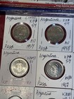 Argentina 1957 - 2013 One 1 Peso Xf - Bu 20 Coin Lot Collection