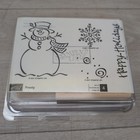 Lot Of 5 Stampin Up Christmas Holiday Wood Mounted Rubber Stamping Kits