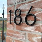 Modern Metal House Numbers  Home Address Mailbox Floating Sign For Ourdoor Decor