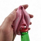 Pink Female Genitalia Bottle Beer Opener Wall Mounted  Cast Iron Bar Decor