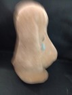 Vintage Tan Flocked Basset Hound Sad Dog With Teardrop Plastic Coin Bank 1970   s