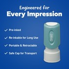 Shachihata R One-color Specialty Stamp  Round  Entered  Red 11418