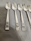 Vtg Oneida Community Coronation Pattern Set Of 8 Silverplate Teaspoons  nice 