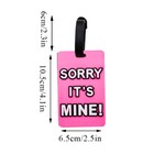 Luggage Tags Suitcase Id Travel Labels Address Name Tag Baggage Bag Holiday Card