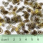 300 Watch Wheels 4-7mm Gold Steampunk Gears Alter Art Watchmaker Repair Lot Part
