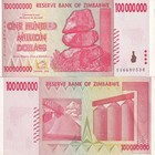 25 Pcs X Zimbabwe 100 Million Dollar Banknotes-2008 aa Currency
