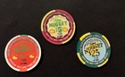 Set Of Casino Chips   1   5   25  From Jim Kelley Tahoe Nugget  Nv New