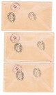 1942 Liberia Lot Of 3 First Flight Airmail Covers To New York