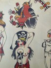 Vintage  Traditional  Dorothy Dainty Dotty Jensen  Tattoo Flash Sheet  Girls 