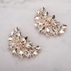 Bridal Luxury Crystal Shoe Clips Removable Decorative Shoe Buckles For Women 2pc