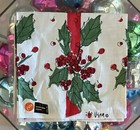 Vintage Vera Neumann New Old Stock 100  Linen Christmas Tea Towel - Lady Bug