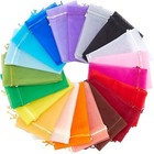 50 Pcs Sheer Organza Drawstring Gift Bags  Jewelry  Wedding  Party Favor Pouch