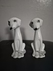 A Pair Of Vintage Italian Porcelain Greyhound Dogs