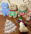 Lot Of 35 Vintage Christmas Tree Ornaments Misc  As Is Most Handcrafted
