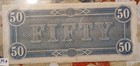 1864  Csa    50  Confederate Currency  T66       About Uncirculated   Uncirculated