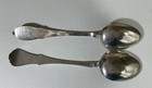 Mcm 2 Norway 830s Sterling Silver Large Serving Spoons M  Aase   Mu 85g Vintage
