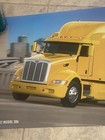 Vintage Poster Peterbilt Yellow Model 386 Semi Truck 18 Wheeler 25 X 32   