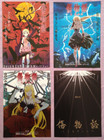 Kizumonogatari Set Of  4  Mini Poster Flyer Chirashi Japan  B5  Nm