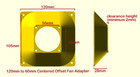 120mm To 60mm Computer Fan Adapter Converter Change Mounting Flange Flow Pc Mod