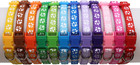 12 Pcs set Soft Nylon Puppy Whelping Id Collars - Adjustable Reusable Washable B