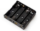 4-slot Aa Battery Holder With Snap Connector 2-pack