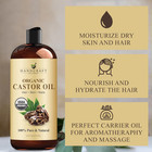 Premium Organic Castor Oil 100  Pure And Hexane-free Cold-pressed Beauty 16 Fl 