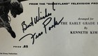 Disneyland Ballad Of Davy Crockett Signed Fess Parker Excellent Condition 