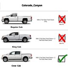 Window Visors Fit 2023-2025 Chevry Colorado gmc Canyon Crew Cab 94218   4pcs    