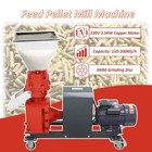 220v 150-200kg h 3mm Feed Pellet Mill Machine Feed Pelletizer With 4 Rollers