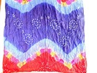  10  Wholesale Lot Tie-dye India Silk Scarf Shawl With Beads  30  X 90  10 Pcs