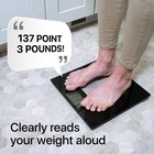 Extra-wide Talking Digital Bathroom Scale  Tempered Glass  395 Lb Max  Large Lcd