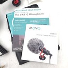 Movo Vxr10 Universal Cardioid Microphone With Shock Mount  Cord  Case   Deadcat