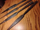 Vintage 4 South African  Masai Spears 18 1 4 good Condition Hand Wrought 