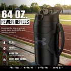 Insulated Water Bottle With Handle   Fence Hook  Half Gallon Sports Water Jug  L