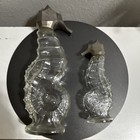 Vtg Avon Skin-so-soft Decanters  3 Sea Horses And Sea Shell  Set Of 4