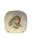 Richard Ginori Pink Yellow Hot Air Balloon Butter Pat Dish  Alitalia Airlines