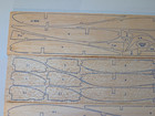 Vintage Comet Flying Balsa Wood Model Kit Taylorcraft Airplane Wingspan 54 