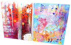 Original Abstract Mixed Media Paintings Set 2 15x11 Colorful Textured Art Ooak
