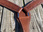Us Made Contoured Western Breast Collar With Barb Wire Tooling