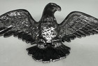 Vintage Black Brass 19  X 5  Wall Mount American Eagle