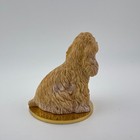 Vintage 1992 Ones Tiny Cocker Spaniel Dog Figurine Gold Base 1 5 