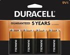 Duracell Coppertop  9 Volt  Alkaline Batteries - 4 Pack Brand New Sealed