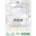 Hiflofiltro Racing Black Oil Filter Hf303rc 3 Pack Honda Kawasaki Polaris Yamaha