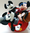 Disney Store Vintage Mickey Mouse 70th Aniversary Bean Bag Set Plush - Nwt