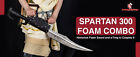 Hand Forgan Carbon Steel Medieval 300 Spartan Sword  Helmet  Spear  And Shield  