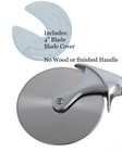 Classic Pro Pizza Cutter Kit Stainless Steel Kit Woodturning Lathe Engrave