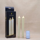Luminara Battery Operated Taper Led Candles Flameless Flickering With Remote 8  