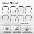 8 Pcs Fuel Injector Connector Clips  Plug Retainer Clips Compatible With 6 0l
