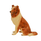 Mortens Studio Large Sitting Collie Dog Figurine Vintage Chicago Ceramic